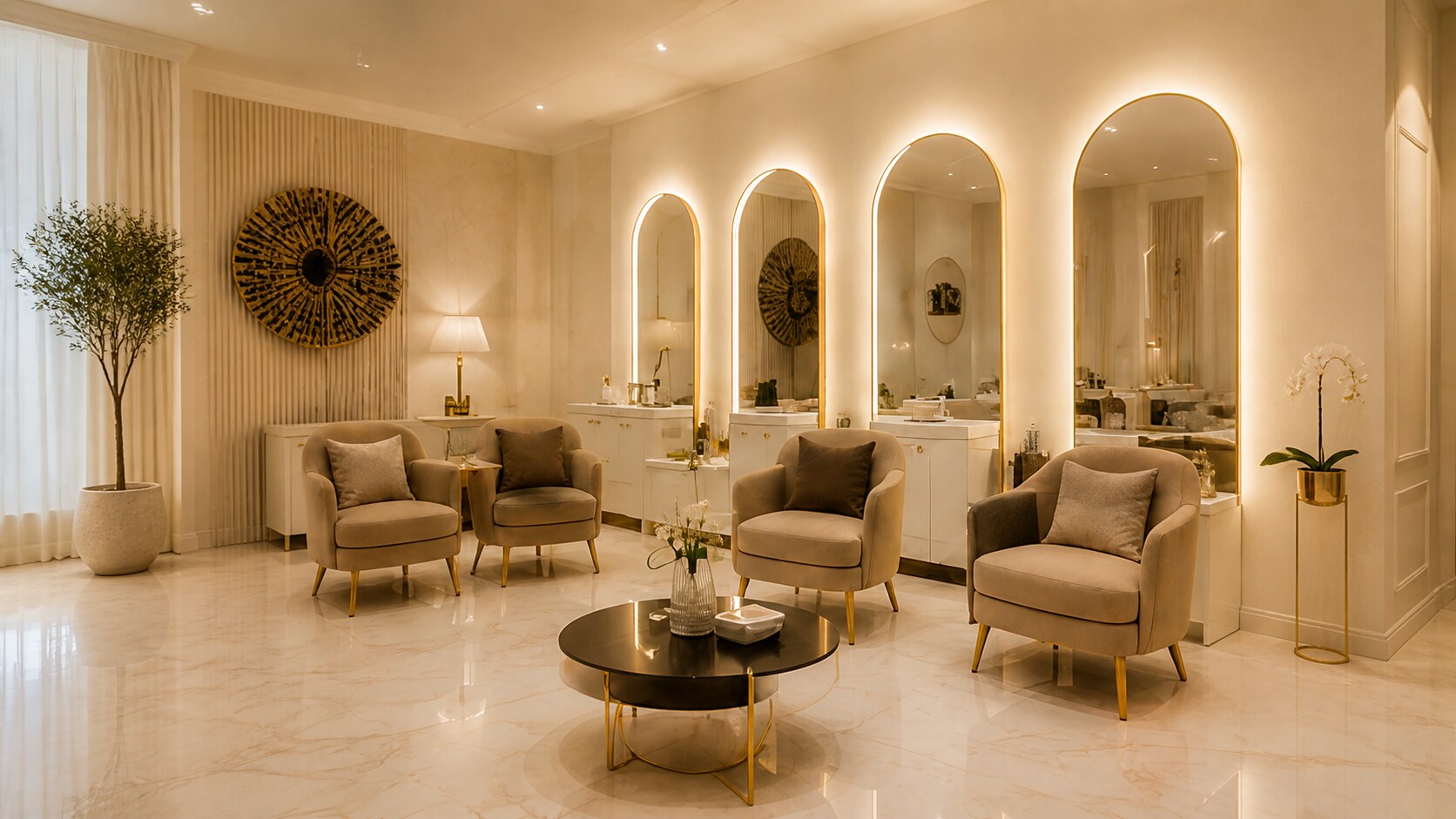 Interior of Lovella Beauty